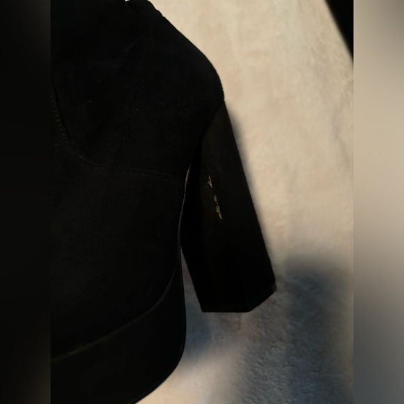 Steve Madden Sofia Black Over the Knee Faux Suede Stretch Boot - Picture 5 of 12